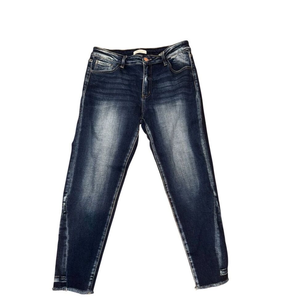 KanCan Dark Blue Ankle & Cropped Jeans